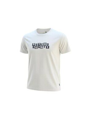 Psycho Bunny Men's Classic Logo Graphic T-Shirt White Psycho Bunny Size 5 /Small